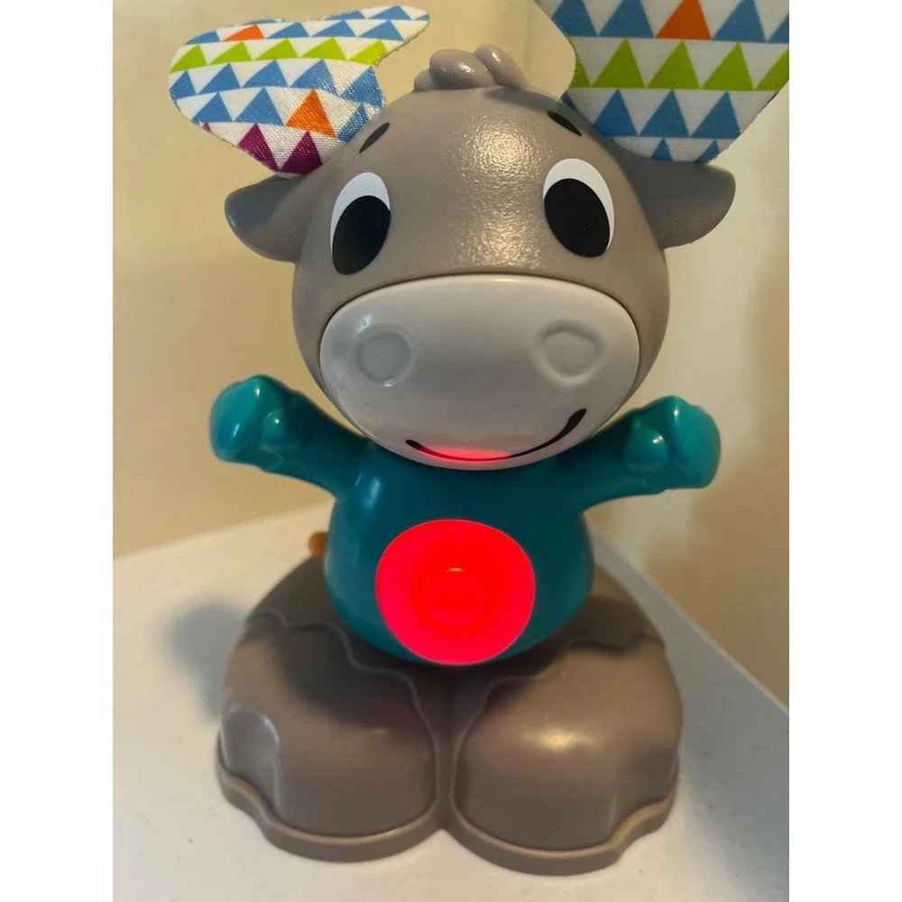 Fisher-Price Linkimals Musical Moose Interactive Toddler Toy GJB06 Grey Teal
